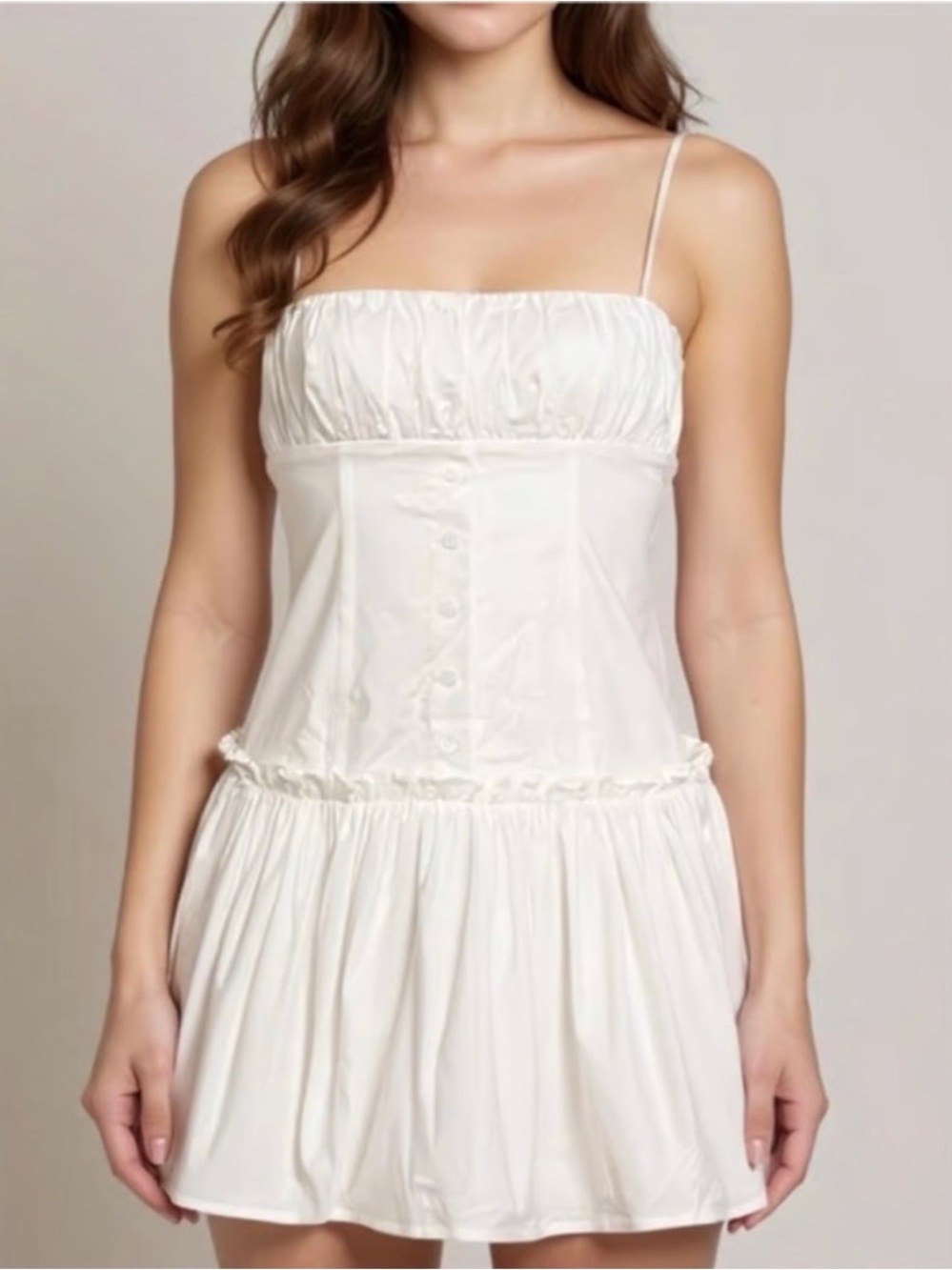 NWT Majorelle Revolve Carly Mini Dress in Soft White Size Medium